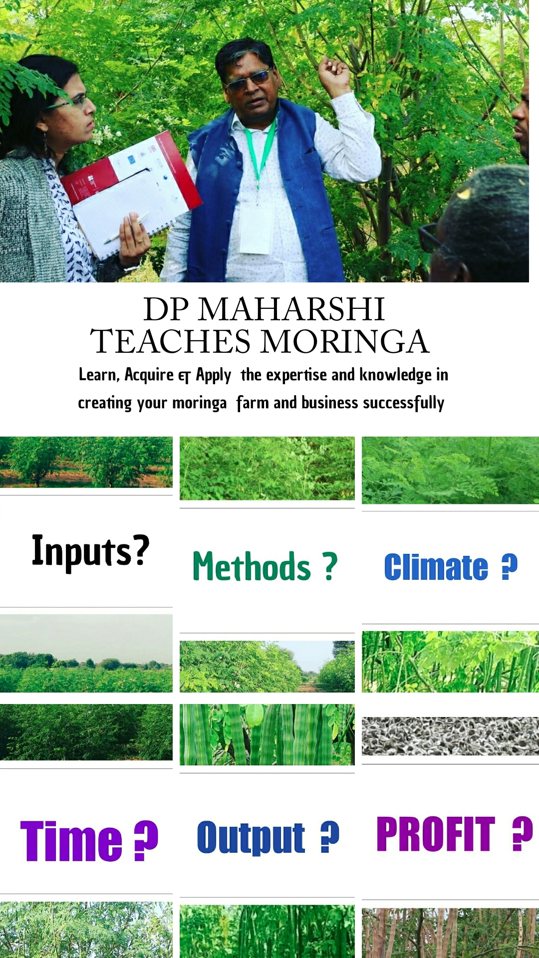 dp maharshi teaches Moringa